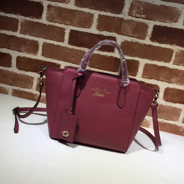 Top Quality Gucci Replica Swing medium leather tote 368827 Bag Replica Handbags Gucci Swing