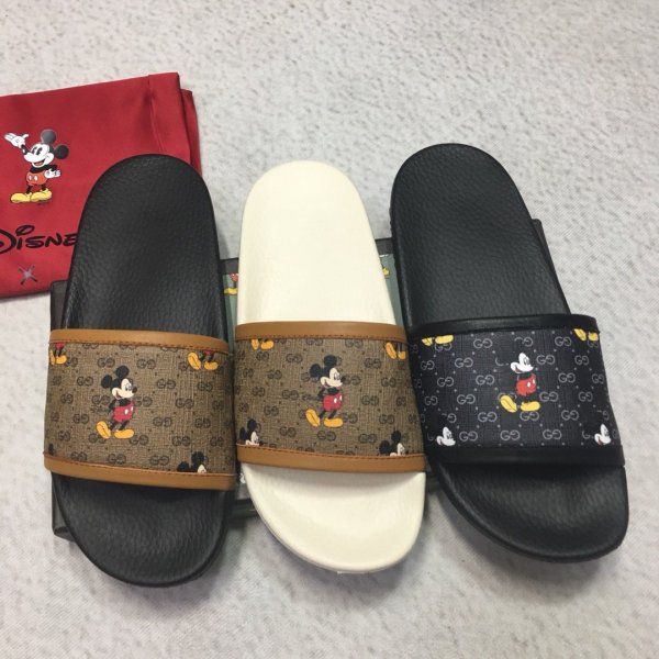 Cheap Gucci Mickey slippers Replica Luxury Shoes Gucci