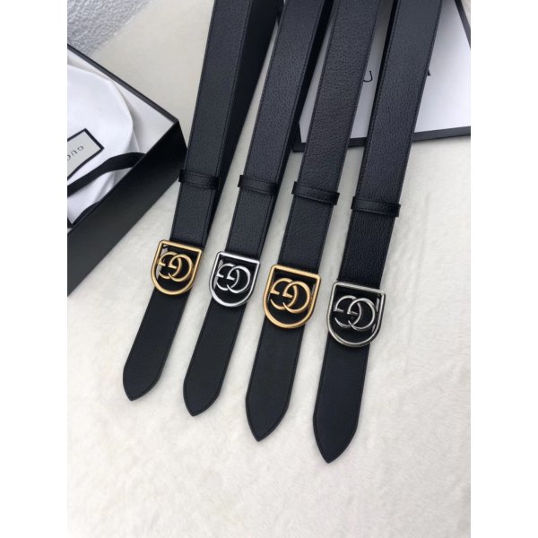 Top Quality Gucci Double G leather Replica belt black Replica Handbags Gucci Belts
