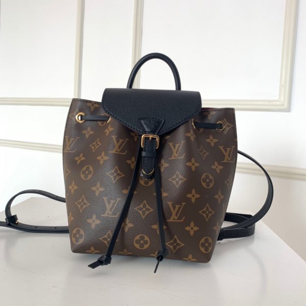 Knockoff M45516 LV Montsouris BB Monogram in Brown Replica Handbags Louis Vuitton Montsouris