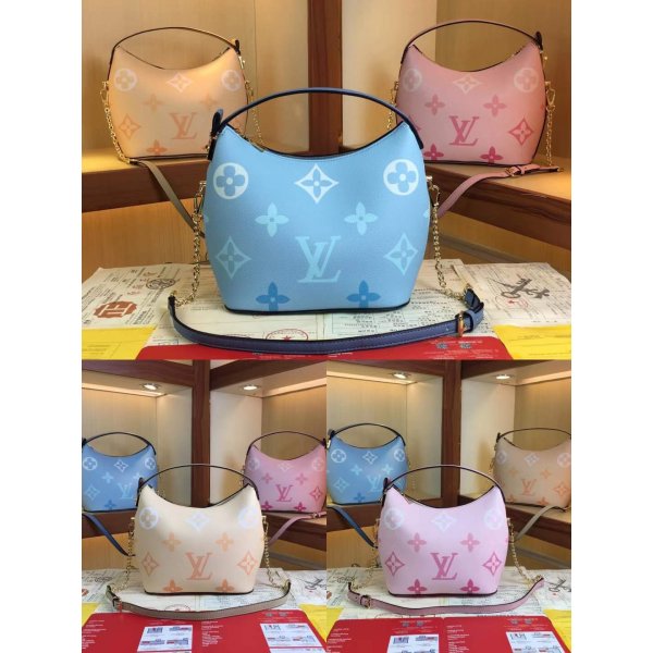 Fake Louis Vuitton Marshmallow Monogram Empreinte Leather M45697M45698 Bag Replica Handbags Louis Vuitton Monogram Empreinte