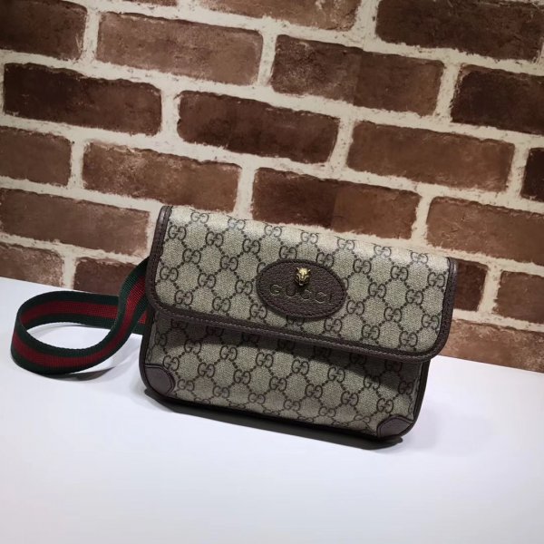 Designer Gucci Neo Vintage GG Supreme belt Replica 493930 bag Replica Handbags Gucci Belt Bag