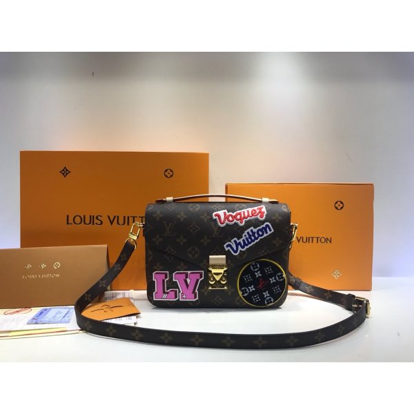 Fake Louis Vuitton Pochette Metis Brown M43991 Replica Handbags Louis Vuitton Pochette