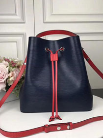 2017 louis vuitton original epi leather neonoe bag M54367 navy blue