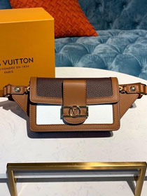 2019 louis vuitton original calfskin dauphine bumbag bag M44588 dark coffee