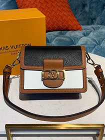 2020 louis vuitton original calfskin mini dauphine M53806 black&white