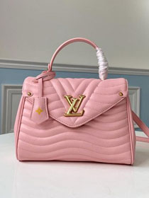 2020 louis vuitton original calfskin new wave top handle bag M53931 pink