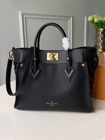 2020 louis vuitton original calfskin on my side tote bag M53826 black