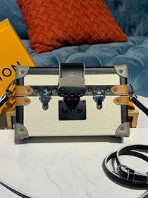 2019 louis vuitton original calfskin petite malle bag M53786 white