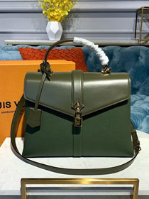 2020 louis vuitton original calfskin rose des vents mm handbag M53819 khaki