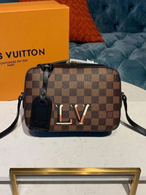 2019 louis vuitton original damier ebene santa monica bag N40189 black