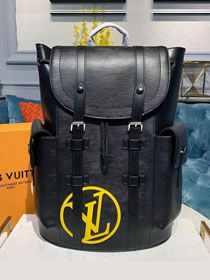 2019 louis vuitton original epi leather christopher backpack PM M55138 black