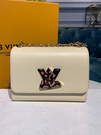 2019 louis vuitton original epi leather twist mm handbag M53926 white