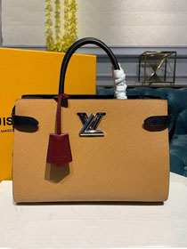 2019 louis vuitton original epi leather twist tote M548101 apricot