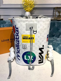 2019 louis vuitton original monogram chalk backpack M44616 white