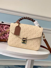 2019 louis vuitton original monogram empreinte metis M43941 white