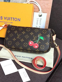 2019 louis vuitton original monogram mini shoulder bag m95007 cherry