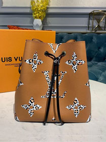 2020 louis vuitton original monogram neonoe bucket bag M44717 coffee