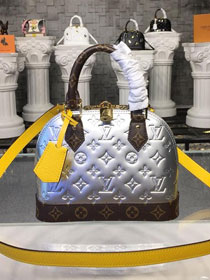 2019 louis vuitton original vernis leather alma BB M44389 silver