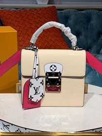 2020 louis vuitton original vernis leather spring street bag M90454 beige