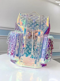 2019 louis vuitton transparent embossed monogram PVC christopher backpack m53286