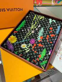 2020 louis vuitton top quality cashmere scarf L405 black