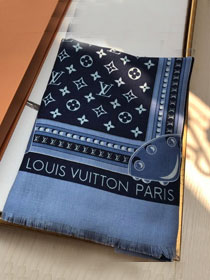 2020 louis vuitton top quality cashmere scarf L406 blue