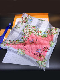 2020 louis vuitton top quality silk scarf L407 pink
