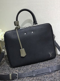 2020 Louis vuitton original calfskin armand briefcase MM M55227 black
