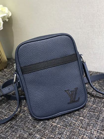 2020 Louis vuitton original calfskin danube slim PM city bag M55168 navy blue