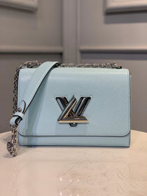 2020 Louis vuitton original epi leather twist mm M50280 light blue