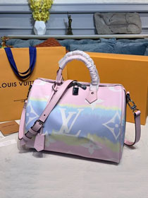 2020 Louis vuitton original monogram escale speedy 30 M45123 pastel