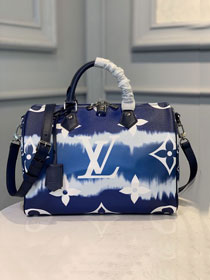 2020 Louis vuitton original monogram escale speedy 30 M45146 blue