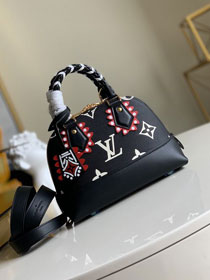 2020 Louis vuitton original monogram giant calfskin alma BB M45382 black