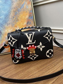2020 Louis vuitton original monogram giant calfskin pochette metis m45385 black