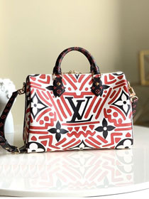 2020 Louis vuitton original monogram giant canvas speedy 30 M44573 red