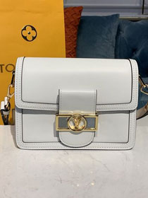 2020 Louis vuitton original smooth calfskin dauphine mm M55821 white
