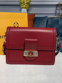2020 Louis vuitton original smooth calfskin dauphine mm m55735 bordeaux