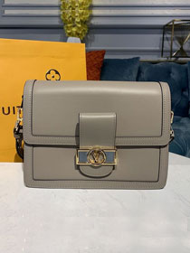 2020 Louis vuitton original smooth calfskin dauphine mm m55835 grey