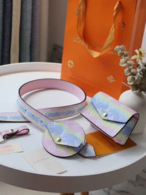 2020 louis vuitton monogram daily multi pocket 30mm belt M0253Y pastel