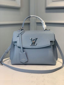 2020 louis vuitton original calfskin lockme ever BB handbag M53936 light blue