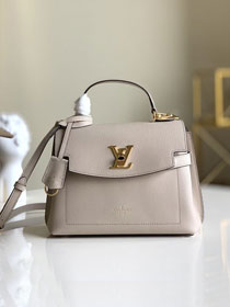 2020 louis vuitton original calfskin lockme ever BB handbag M53938 grey