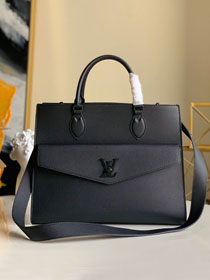 2020 louis vuitton original calfskin lockme tote mm M55846 black