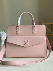 2020 louis vuitton original calfskin lockme tote mm M55848 pink