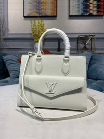 2020 louis vuitton original calfskin lockme tote pm M55817 white