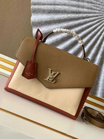 2020 louis vuitton original calfskin mylockme bag M55323 khaki&beige