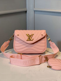 2020 louis vuitton original calfskin new wave bag M56468 pink