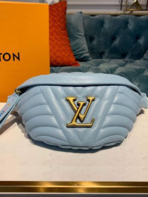 2020 louis vuitton original calfskin new wave bumbag bag M55331 sky blue