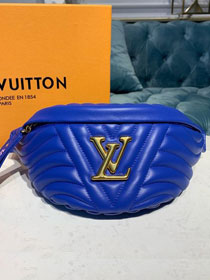 2020 louis vuitton original calfskin new wave bumbag bag M55528 blue