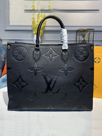 2020 louis vuitton original calfskin onthego tote bag gm M44570 black
